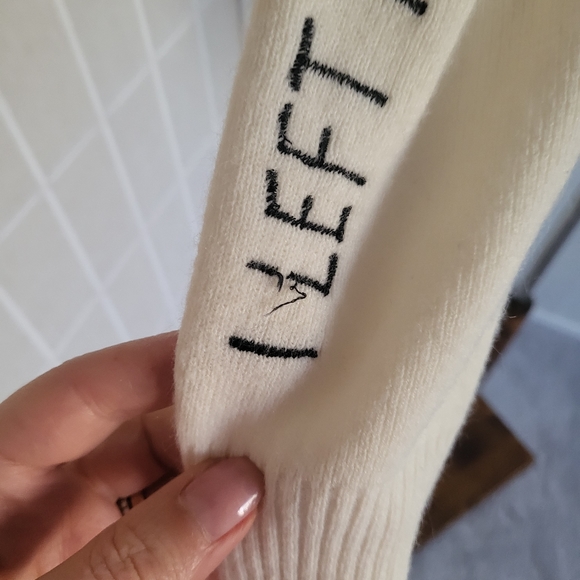 Vintage Acrylic V-Neck Embroidered Sweater - Picture 7 of 8